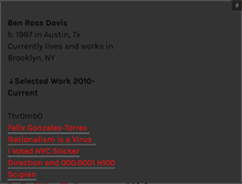 Tablet Screenshot of benrossdavis.com